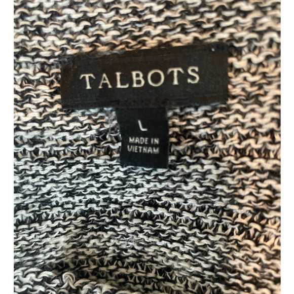 Talbots Black and White Knit Sweater - Picture 2 of 10